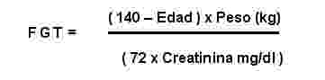 Formula de Cockroft