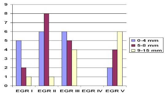 Distribucin entre EGR y el desplazamiento de la lnea media.
